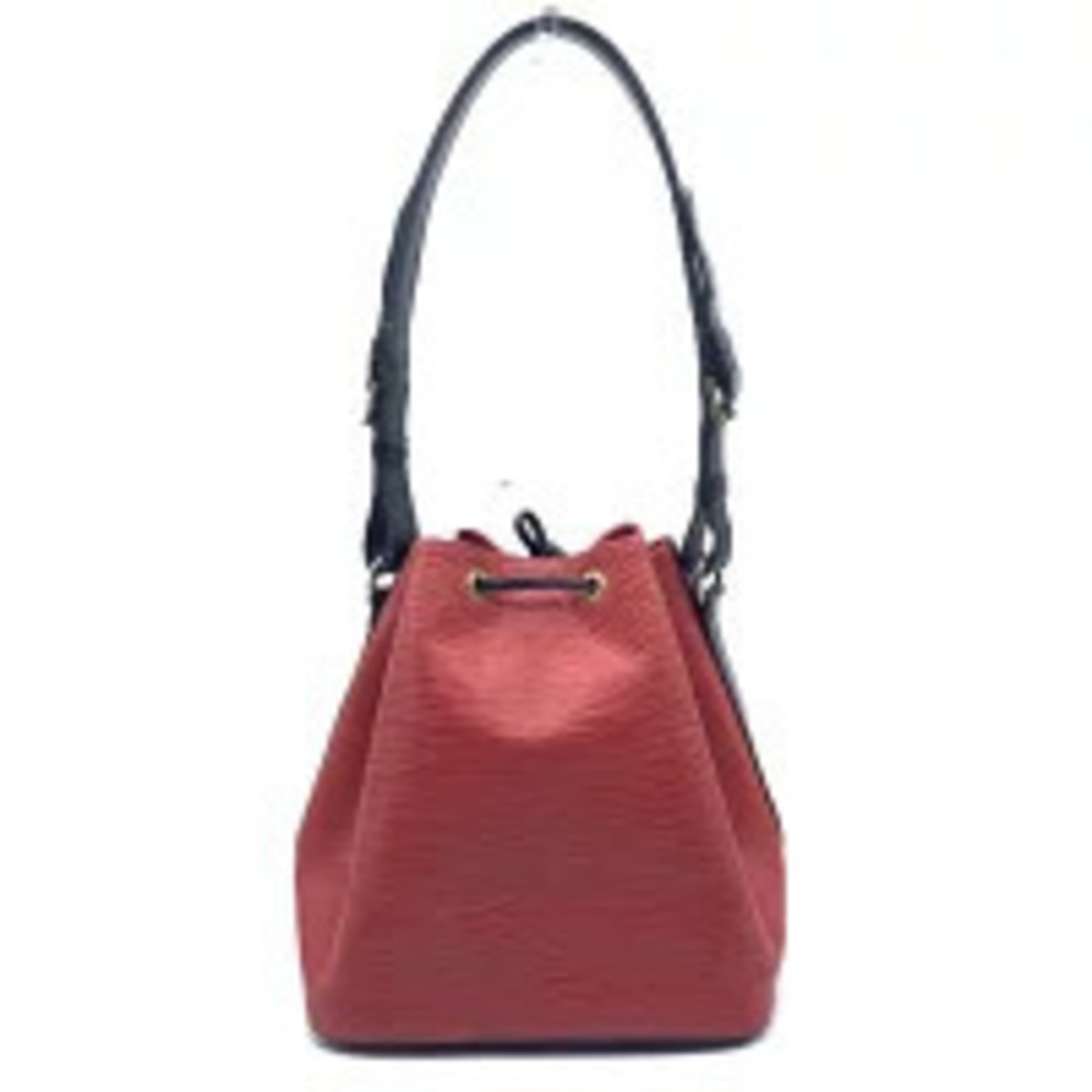Louis Vuitton Black Red Bag Bicolor Shoulder Epi